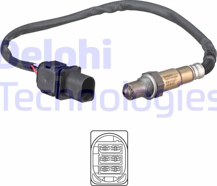 Delphi ES21067-12B1 - Sonda Lambda aaoparts.ro