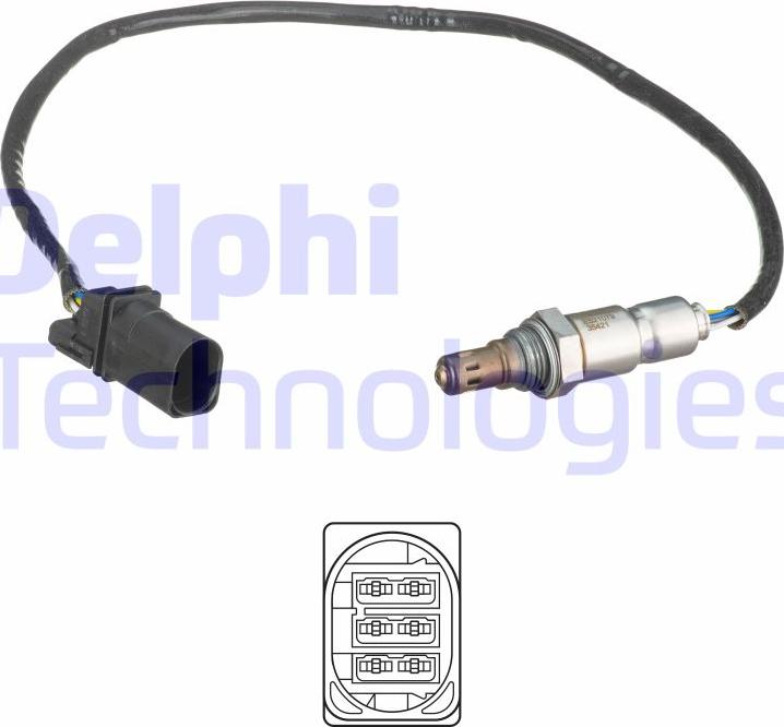 Delphi ES21079-12B1 - Sonda Lambda aaoparts.ro