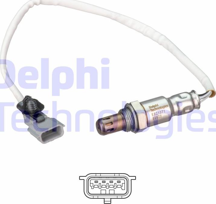 Delphi ES21071-12B1 - Sonda Lambda aaoparts.ro