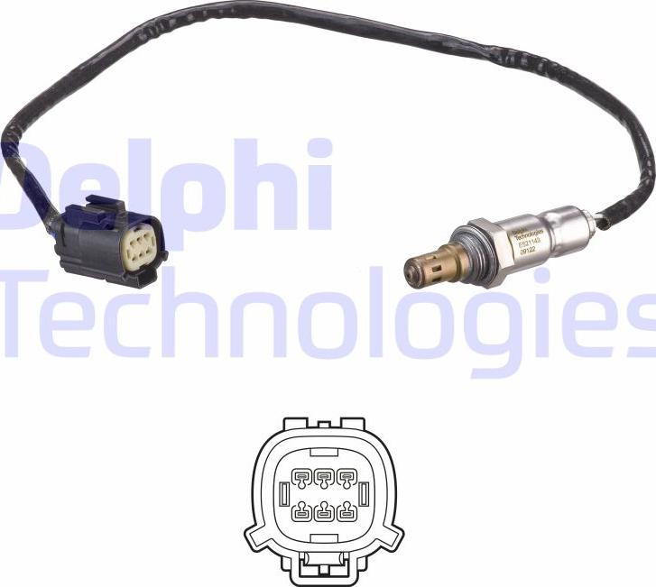 Delphi ES21143-12B1 - Sonda Lambda aaoparts.ro