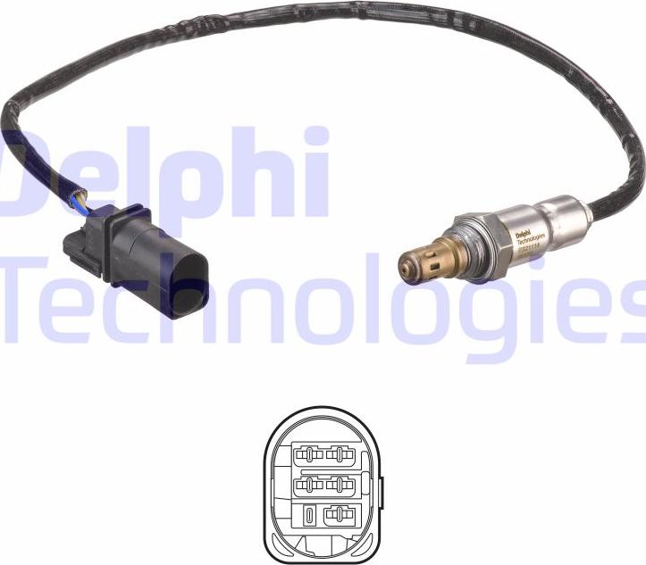 Delphi ES21114-12B1 - Sonda Lambda aaoparts.ro