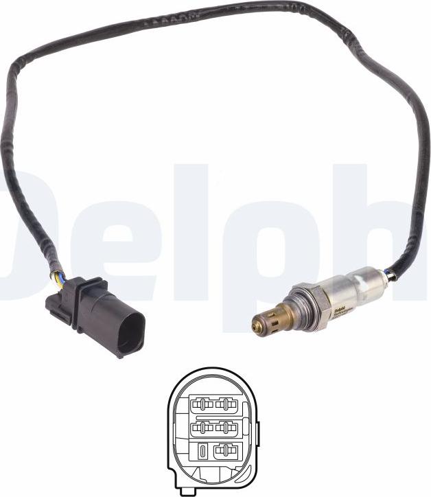 Delphi ES21182-12B1 - Sonda Lambda aaoparts.ro