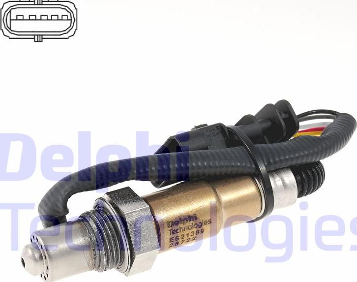 Delphi ES21369-12B1 - Sonda Lambda aaoparts.ro