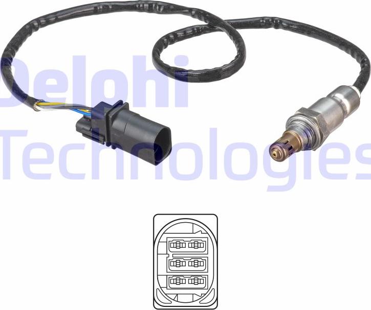 Delphi ES21303-12B1 - Sonda Lambda aaoparts.ro