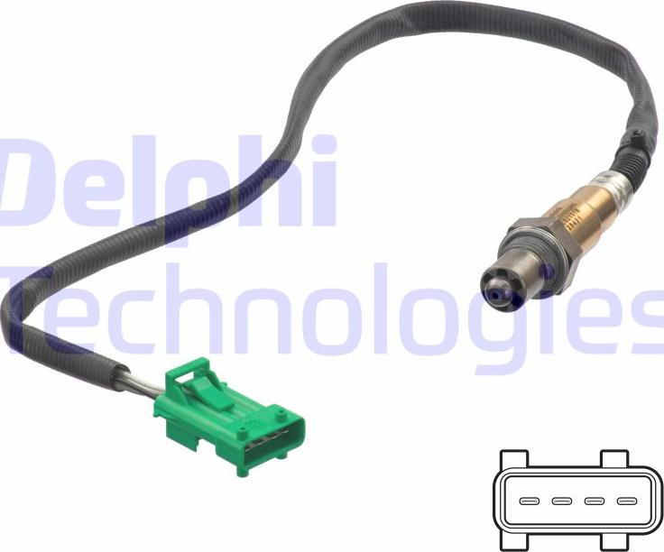 Delphi ES21316-12B1 - Sonda Lambda aaoparts.ro