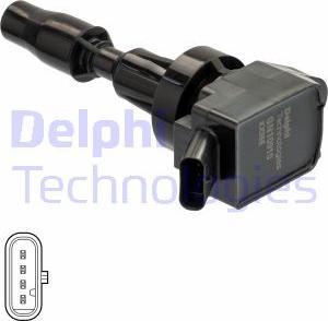 Delphi GN10910-12B1 - Bobina de inductie aaoparts.ro