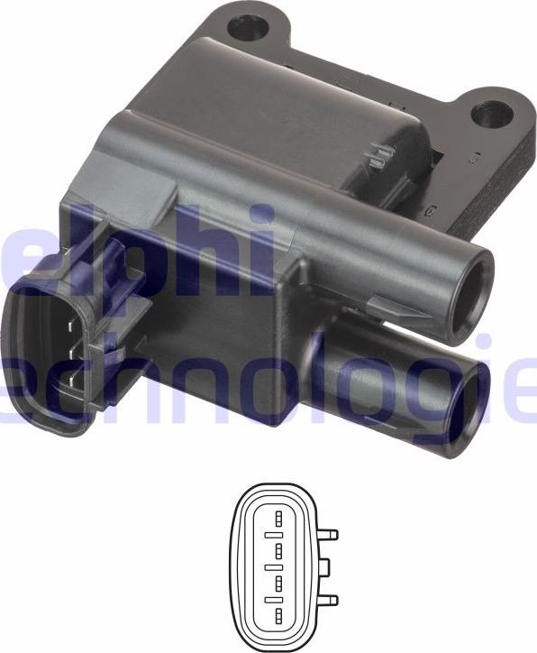 Delphi GN10981-12B1 - Bobina de inductie aaoparts.ro
