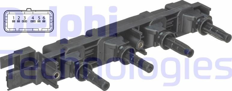 Delphi GN10502-12B1 - Bobina de inductie aaoparts.ro