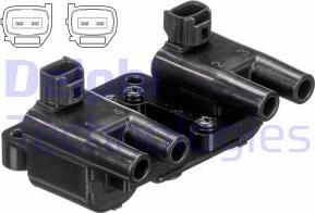 Delphi GN10581-17B1 - Bobina de inductie aaoparts.ro