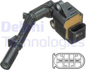 Delphi GN10690-12B1 - Bobina de inductie aaoparts.ro