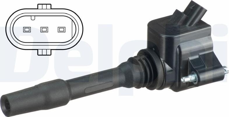 Delphi GN10882-19B1 - Bobina de inductie aaoparts.ro