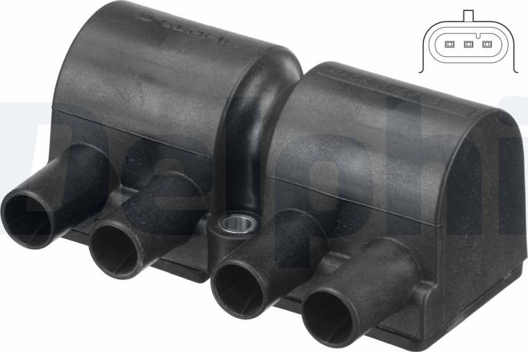 Delphi GN10230-19B1 - Bobina de inductie aaoparts.ro