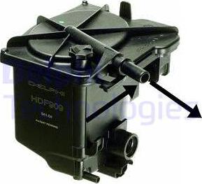 Delphi HDF909 - Filtru combustibil aaoparts.ro