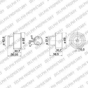 Delphi KDB149 - Set curea de distributie aaoparts.ro