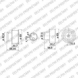 Delphi KDB147 - Set curea de distributie aaoparts.ro