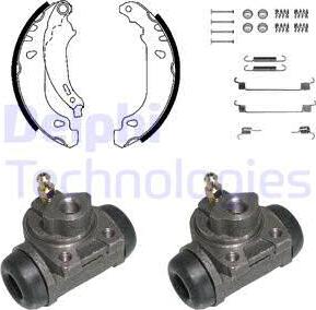 Delphi KP950 - Set saboti frana aaoparts.ro