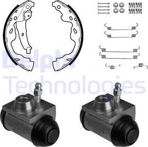 Delphi KP1142 - Set saboti frana aaoparts.ro