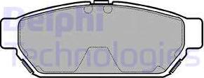 Delphi LP968 - Set placute frana,frana disc aaoparts.ro