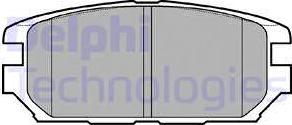 Delphi LP921-18B1 - Set placute frana,frana disc aaoparts.ro