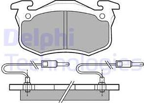 Delphi LP491 - Set placute frana,frana disc aaoparts.ro