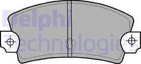 Delphi LP464 - Set placute frana,frana disc aaoparts.ro