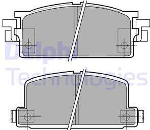 Delphi LP462 - Set placute frana,frana disc aaoparts.ro