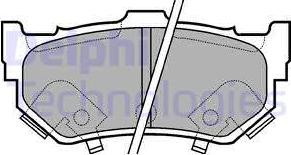Delphi LP404 - Set placute frana,frana disc aaoparts.ro