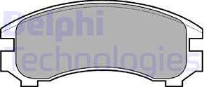 Delphi LP546 - Set placute frana,frana disc aaoparts.ro