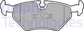 Delphi LP555 - Set placute frana,frana disc aaoparts.ro