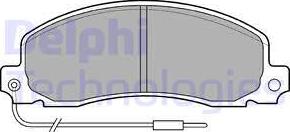 Delphi LP504 - Set placute frana,frana disc aaoparts.ro