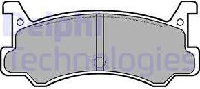 Delphi LP521 - Set placute frana,frana disc aaoparts.ro