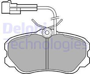 Delphi LP644 - Set placute frana,frana disc aaoparts.ro