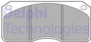 Delphi LP661 - Set placute frana,frana disc aaoparts.ro