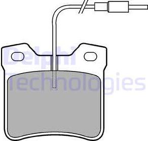 Delphi LP667 - Set placute frana,frana disc aaoparts.ro