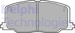 Delphi LP613 - Set placute frana,frana disc aaoparts.ro