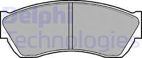 Delphi LP676 - Set placute frana,frana disc aaoparts.ro