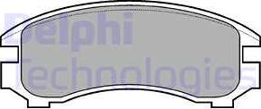 Delphi LP671 - Set placute frana,frana disc aaoparts.ro
