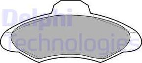 Delphi LP673 - Set placute frana,frana disc aaoparts.ro