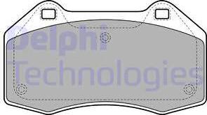 Delphi LP1940 - Set placute frana,frana disc aaoparts.ro