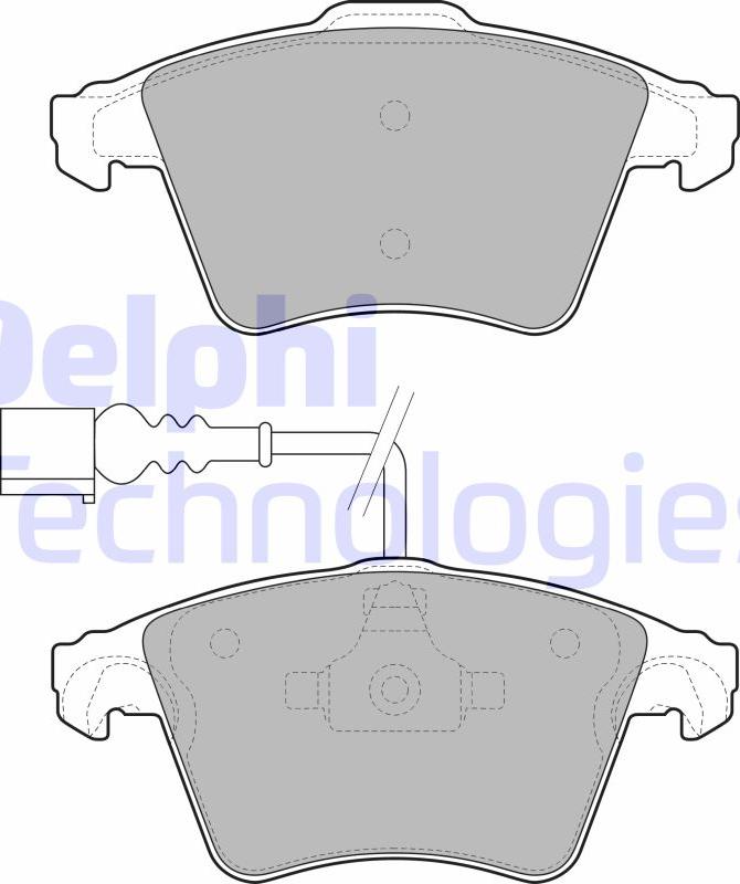 Delphi LP1950 - Set placute frana,frana disc aaoparts.ro