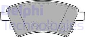 Delphi LP1966 - Set placute frana,frana disc aaoparts.ro