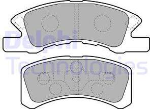 Delphi LP1918 - Set placute frana,frana disc aaoparts.ro