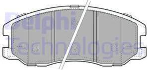 Delphi LP1987 - Set placute frana,frana disc aaoparts.ro