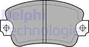 Delphi LP197 - Set placute frana,frana disc aaoparts.ro