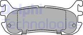 Delphi LP1452 - Set placute frana,frana disc aaoparts.ro