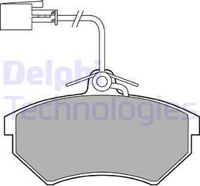 Delphi LP1412 - Set placute frana,frana disc aaoparts.ro
