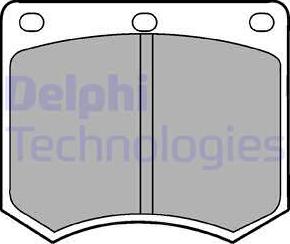 Delphi LP154 - Set placute frana,frana disc aaoparts.ro