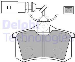 Delphi LP1556 - Set placute frana,frana disc aaoparts.ro