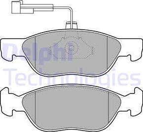 Delphi LP1586 - Set placute frana,frana disc aaoparts.ro