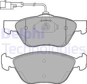 Delphi LP1587 - Set placute frana,frana disc aaoparts.ro